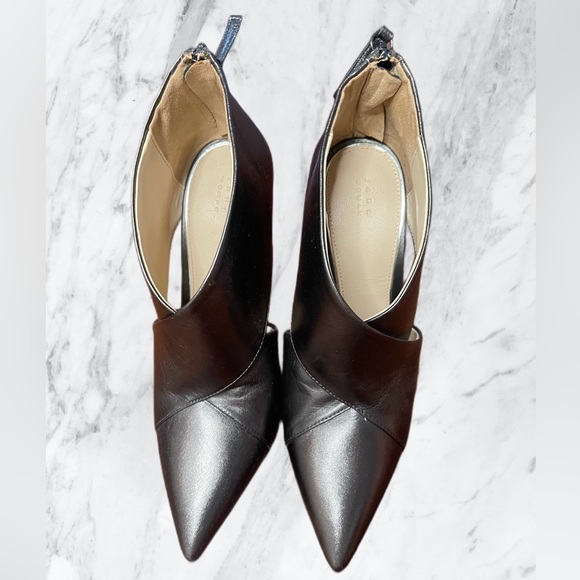 Zara metallic pewter ankle boots| shoes  | heels | size 38 | 7.5 - Picture 13 of 15